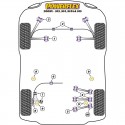 Silentblocs de barre anti-roulis AV 27mm Powerflex