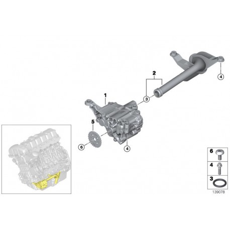 Crépine d'huile BMW pour 35i 