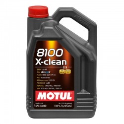 5L Huile Motul 5W40 8100 X-Clean (BMW, Mercedes, Porsche, Renault Sport)