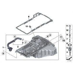 Joint 2eme carter d'huile BMW pour s63b44