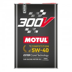 Huile Motul 300V compétition 5W40 100% (5L)