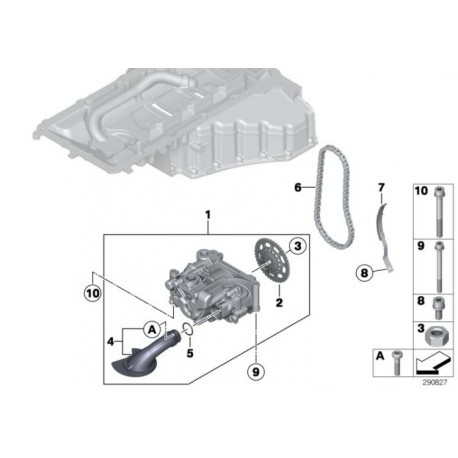 Kit pompe a huile pour s63b44