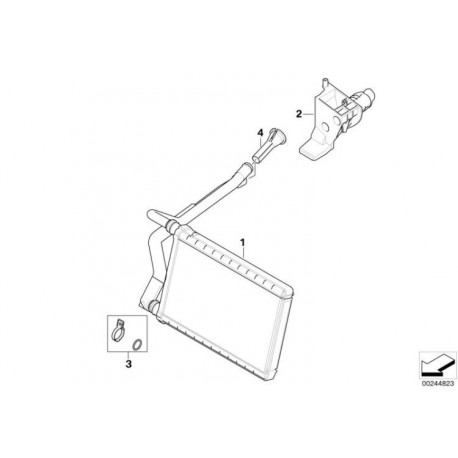 Radiateur chauffage BMW pour 35i n54