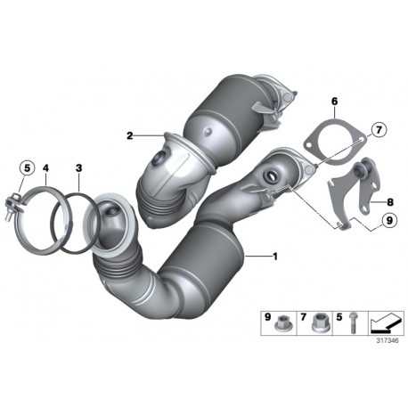 Joint bmw entre turbo et downpipe