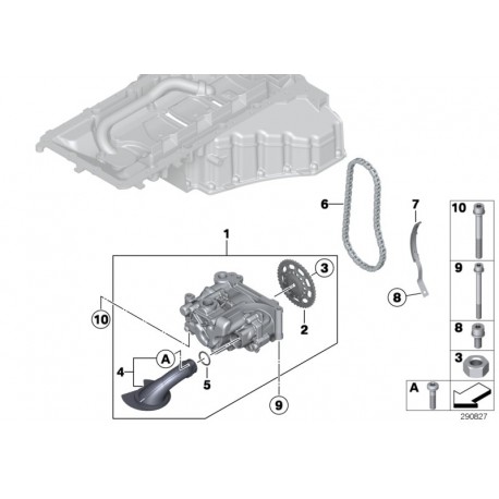 Kit vis pompe a huile pour s63b44
