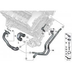 Joint pipe d'eau BMW, entre turbos