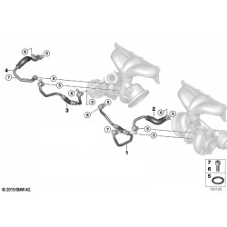 Kit 4 canalisations "d'eau" turbos pour 35i n54