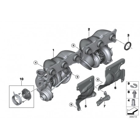 Turbos origine OEM Mitsubishi pour bmw 135i 335i n54 LHD