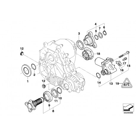 Kit joints spis + toriques pour boite de transfert 35xi n54