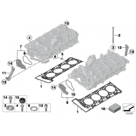 Set de joints de carter gauche et droite pour s63b44