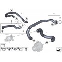 Durite de liaison BMW entre pompe a eau et thermostat pour 35i n55 série E..