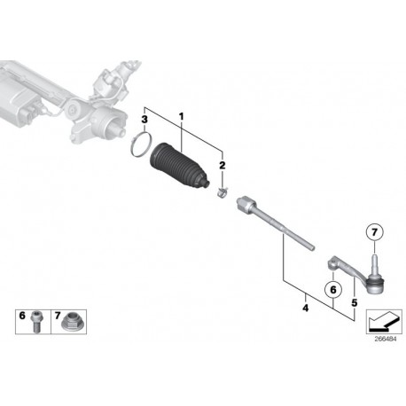 Kit rotules de direction pour bmw 35i n54 n55 e..