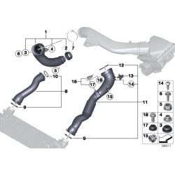 Joint de charge pipe sur intercooler pour 35i n55 F..