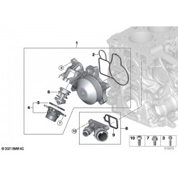 Pipe d'eau / connecteur pour bmw 330d série E..