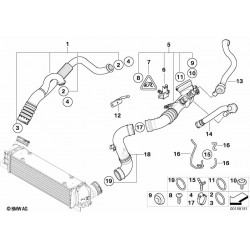 Joints entrée outlet BMW pour 35i n54