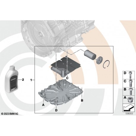 Kit vidange BMW pour DKG7 pour bmw n54 n55 s55