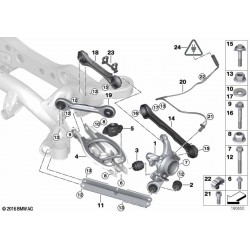 Set de visserie pour bras arrière sur bmw 35i n54