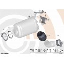 Ensemble de colliers + joint entrée downpipe pour bmw n47 et autres...