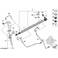 Régulateur de pression de rail BMW pour bmw 30d 35d E.. et F..
