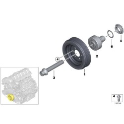 Rondelle de pignon BMW pour 35i n54 et autres  (11237557561)