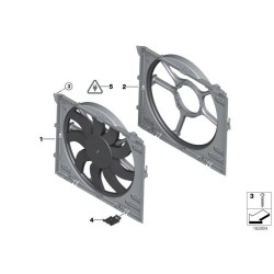 Cadre de ventilateur avec ventilateur 850W - 17 11 2 283 621