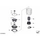 Set de coupelles avant d'amortisseur pour bmw 135i E.. n54 n55