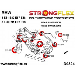 Full suspension bush kit StrongFlex gamme rouge/jaune