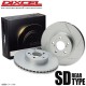 Disques de frein arrières rainurés Dixcel SD pour BMW 135i E82