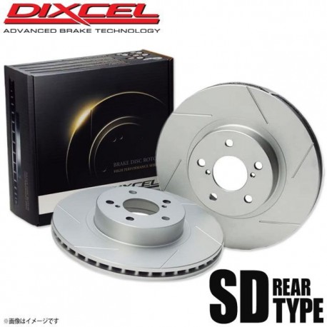 Disques de frein arrières rainurés Dixcel SD pour BMW 135i E82