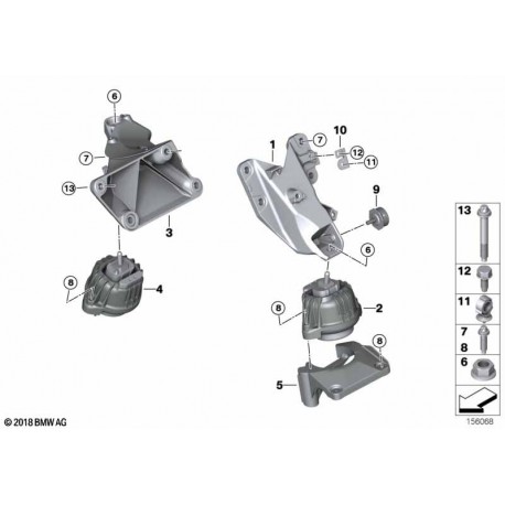 Support moteur BMW côté droite pour 35i n54