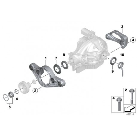 Joint spi sortie de pont (coté cardan)