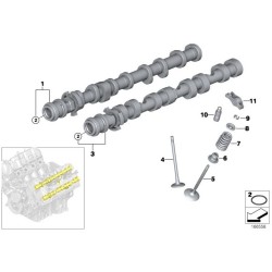 Set de joints de queue de soupapes pour bmw n63