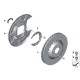 Kit flasques arrière BMW de disques de freins pour bmw M3 v8 E..