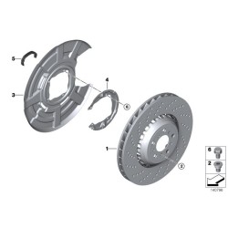 Kit flasques arrière BMW de disques de freins pour bmw M3 v8 E..
