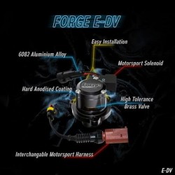 Valve de déchargement de recirculation Forge E-DV pour Renault Clio 4 RS et Megane 4 RS