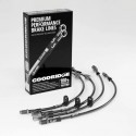 Flexibles de frein aviation Goodridge pour Clio 3 RS 197