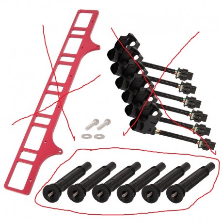 Lot de 6 bottes + ressorts pour bobines b58 avec montage sur n54 n55 s55