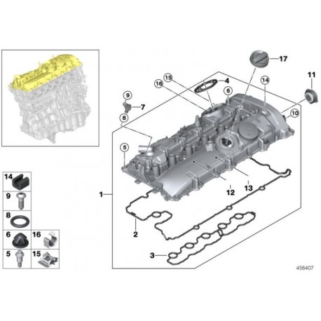 Joints de cache culbuteur BMW pour bmw b58