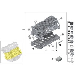 Vis bouchon moteur avec joint torique (11117533423) pour 35i n54
